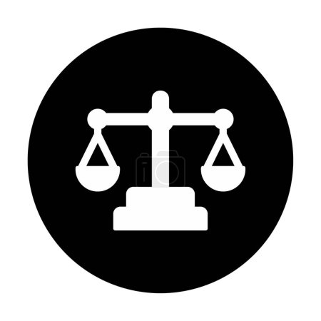 Illustration for Justice scale and balance vector illustration design - Royalty Free Image