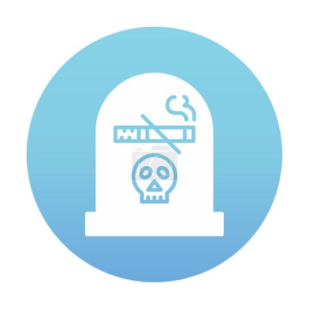 Illustration for Smoking icon, flat icon vector - Royalty Free Image