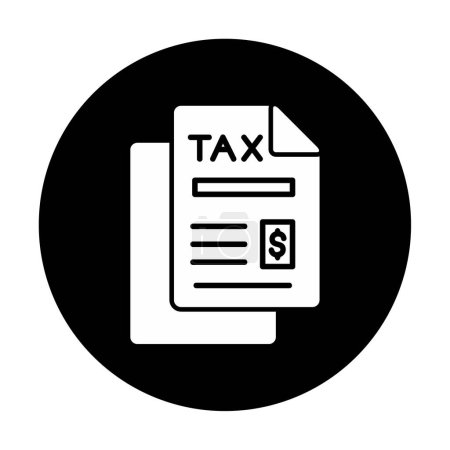 Illustration for Tax payment icon vector illustration - Royalty Free Image