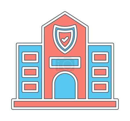 Ilustración de Oficina de Seguridad icono web, ilustración vectorial - Imagen libre de derechos