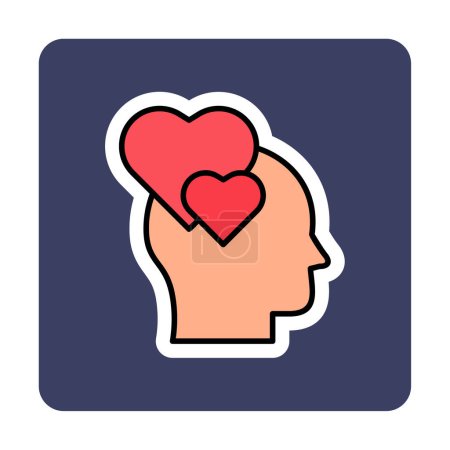 Téléchargez les illustrations : Illustration vectorielle de l'icône person In Love - en licence libre de droit