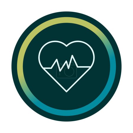 Photo for Heartbeat pulse icon, vector illustration - Royalty Free Image
