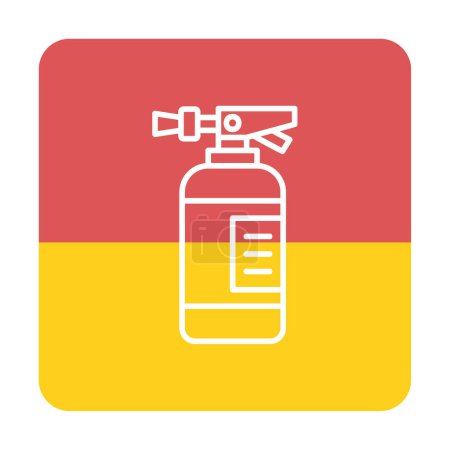 Illustration for Flat simple fire extinguisher. web icon - Royalty Free Image
