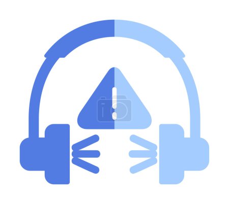 Illustration for Vector illustration of modern headphones icon. High Noise concept - Royalty Free Image
