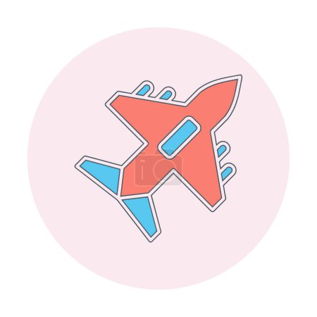 Illustration for Plane icon vector illustration - Royalty Free Image