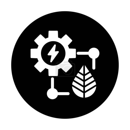Ilustración de Eco energy icon, vector illustration simple design - Imagen libre de derechos