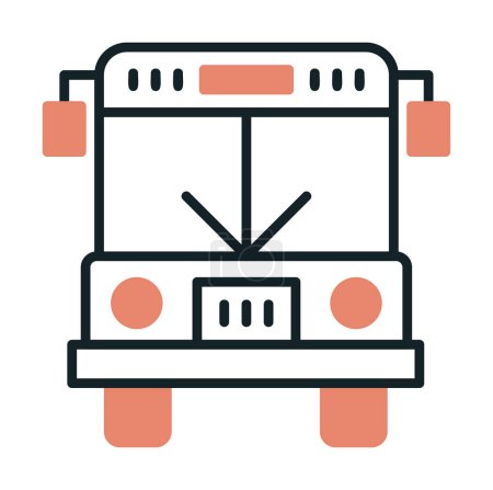Illustration for Bus icon, vector illustration - Royalty Free Image