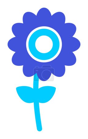 Ilustración de Flor simple icono vector ilustración diseño - Imagen libre de derechos
