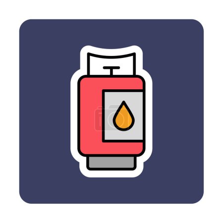 Ilustración de Gas Cylinder Icon vector illustration - Imagen libre de derechos