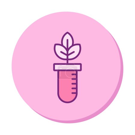 Illustration for Plant in the test tube icon, vector illustration - Royalty Free Image