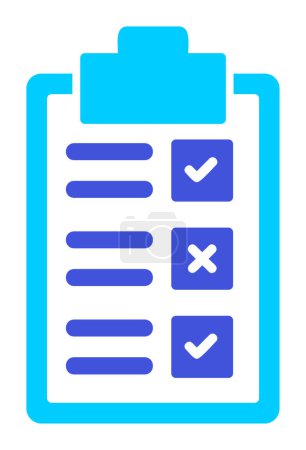 Illustration for Icon of clipboard with checklist, vector illustration design - Royalty Free Image