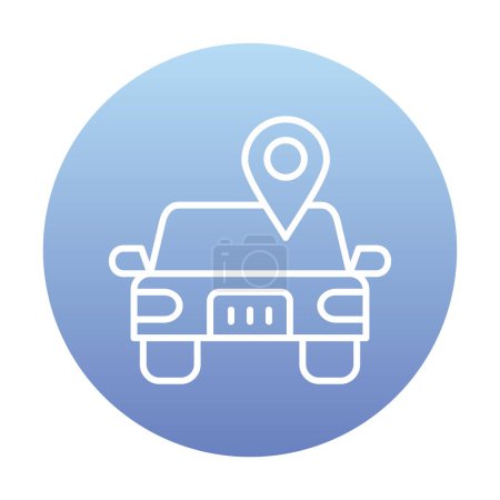 Car Location icon vector illustration                      
