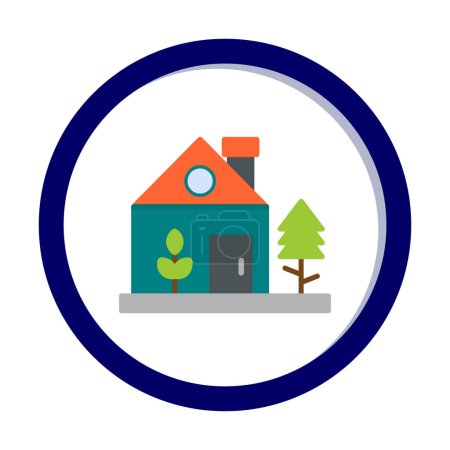 Téléchargez les illustrations : Vecteur d'icône de maison verte isolé sur fond blanc pour la conception de votre web et application mobile, concept de logo de maison - en licence libre de droit