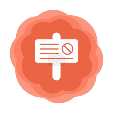 Illustration for Simple Protest icon, vector illustration - Royalty Free Image