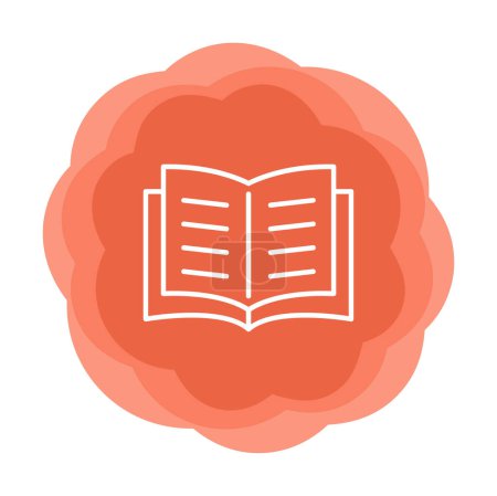 Téléchargez les illustrations : Simple Open Book icône web vecteur illustration - en licence libre de droit