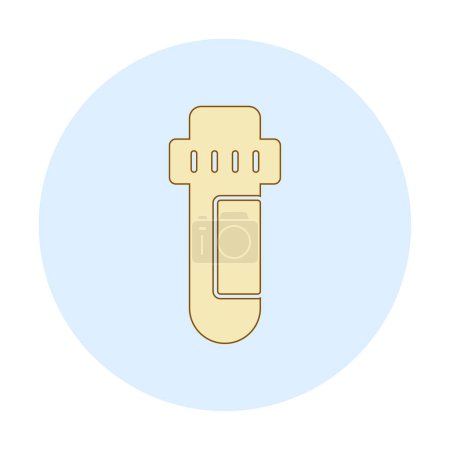 Ilustración de Test Tube modern icon vector illustration - Imagen libre de derechos