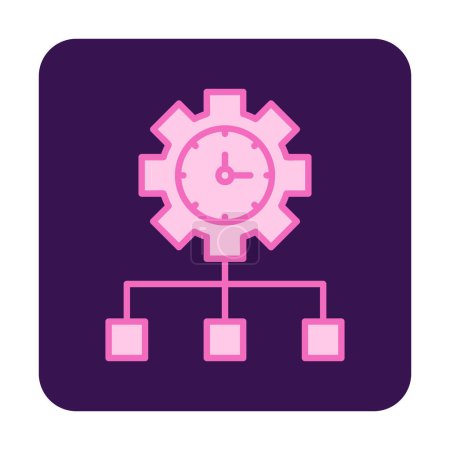 Illustration for Vector illustration of Time Management modern icon - Royalty Free Image