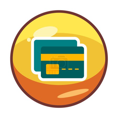 Illustration for Flat credit card icon design  sign - Royalty Free Image