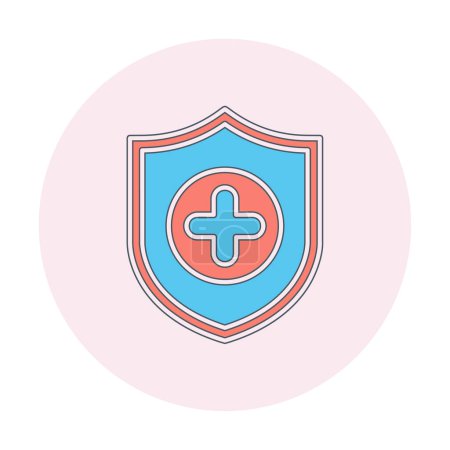 Illustration for Simple Medical Insurance icon, vector illustration - Royalty Free Image