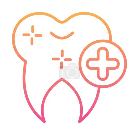 Illustration for Tooth medical icon vector illustration - Royalty Free Image