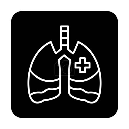 Illustration for Lungs icon, vector illustration - Royalty Free Image