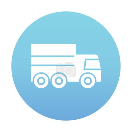 Téléchargez les illustrations : Icône de camion, illustration vectorielle - en licence libre de droit