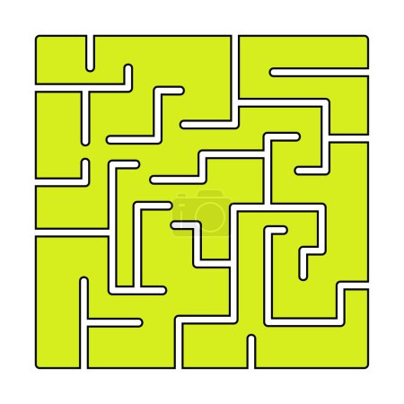 Illustration for Maze game for the labyrinth, solution. vector - Royalty Free Image