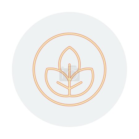 Illustration for Leaves web icon, vector illustration - Royalty Free Image