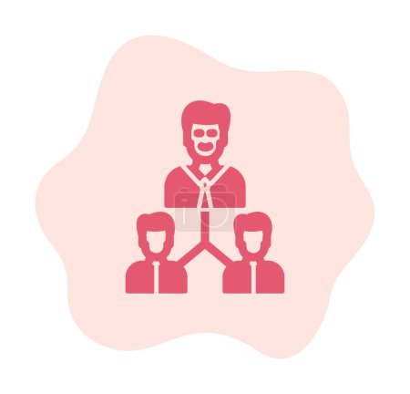 Ilustración de Icono del equipo de negocios, ilustración vectorial del concepto de trabajo en equipo - Imagen libre de derechos
