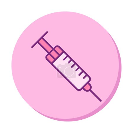 Illustration for Syringe web icon, vector illustration - Royalty Free Image