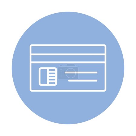 Ilustración de Tarjeta de crédito plana icono diseño signo - Imagen libre de derechos
