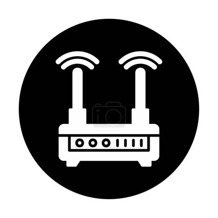 Illustration for Wifi router icon vector illustration - Royalty Free Image