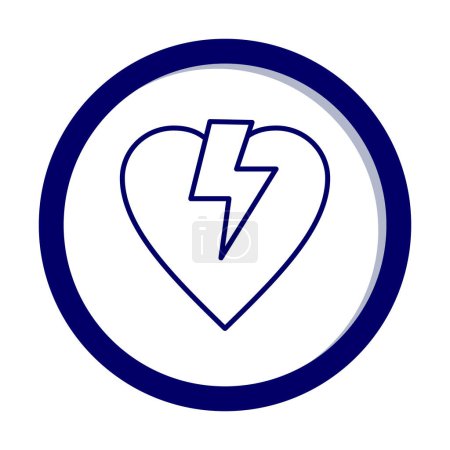 Symbol des gebrochenen Herzens Vektor Illustration