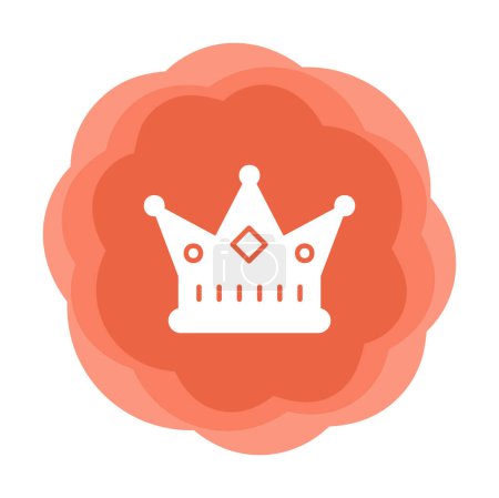 Illustration for Simple crown . web icon  illustration - Royalty Free Image