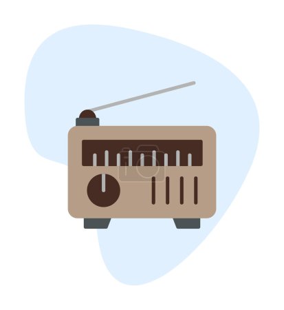 Téléchargez les illustrations : Icône radio web illustration simple - en licence libre de droit