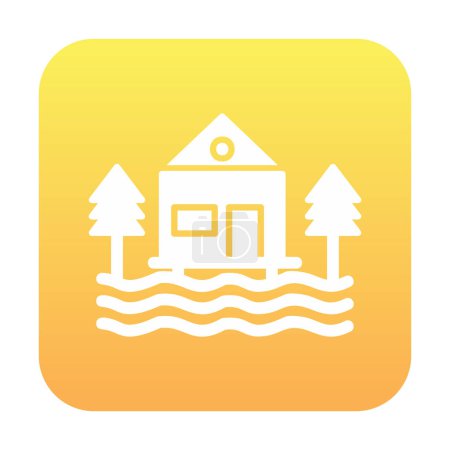 Illustration for Vector illustration of a Resort icon - Royalty Free Image