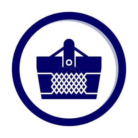 Ilustración de Icono de la cesta, ilustración del vector - Imagen libre de derechos