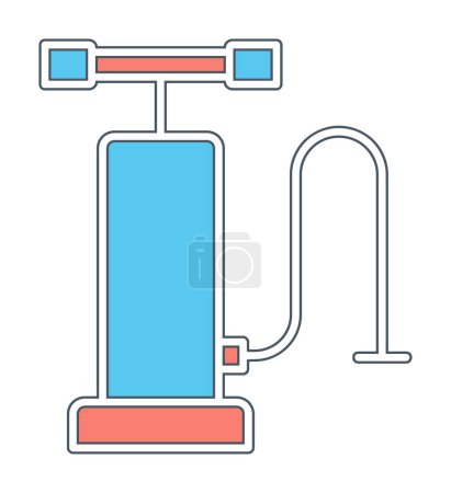Illustration for Air Pump Outline Icon  vector illustration design - Royalty Free Image