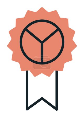 Illustration for Badge. web icon simple illustration - Royalty Free Image