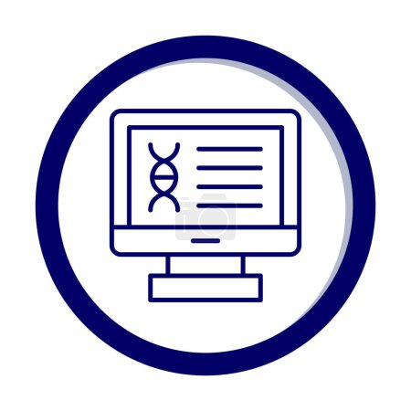 Ilustración de Cromosoma icono web en el vector de ordenador - Imagen libre de derechos