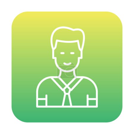 Ilustración de Simple icono de línea plana Manager - Imagen libre de derechos