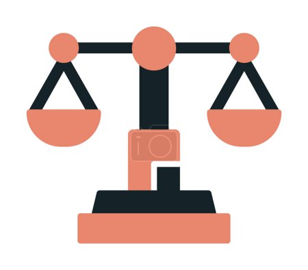 Ilustración de Escala de justicia icono ilustración diseño - Imagen libre de derechos