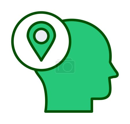 Illustration for Location icon, vector illustration simple design - Royalty Free Image