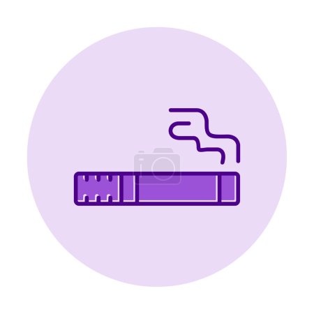 Ilustración de Cigarrillo icono plano, vector de ilustración - Imagen libre de derechos