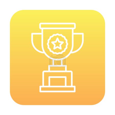Photo for Trophy icon, vector illustration - Royalty Free Image