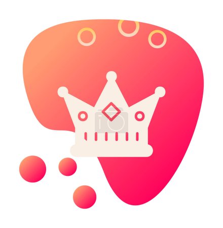 Illustration for Simple crown . web icon  illustration - Royalty Free Image