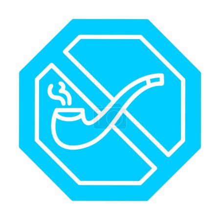 Ilustración de No Fumar icono para proyecto, entretenimiento - Imagen libre de derechos