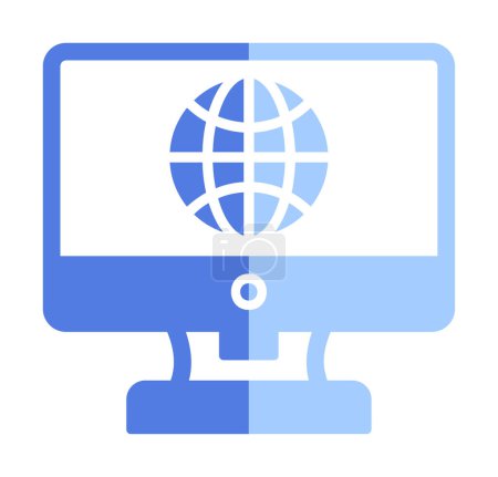 Ilustración de Icono de conexión a Internet vector ilustración - Imagen libre de derechos
