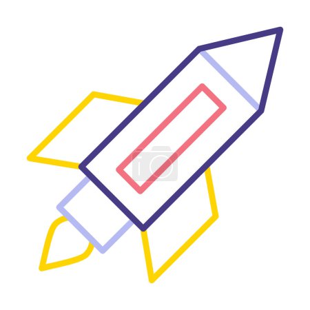 Illustration for Rocket icon, vector illustration - Royalty Free Image