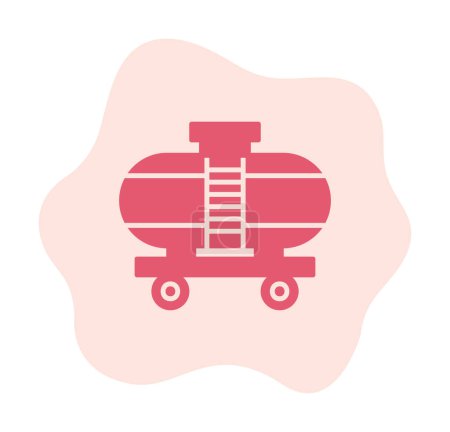 Téléchargez les illustrations : Train, wagon shipping icons. Logistic pictograms for cargo - en licence libre de droit